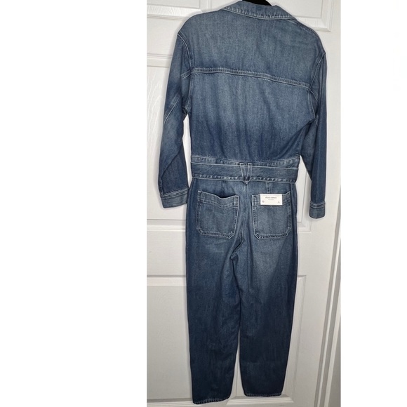 NWT AG Denim Jean Belted Full Body Jumpsuit Romper Sz Small - Picture 4 of 12